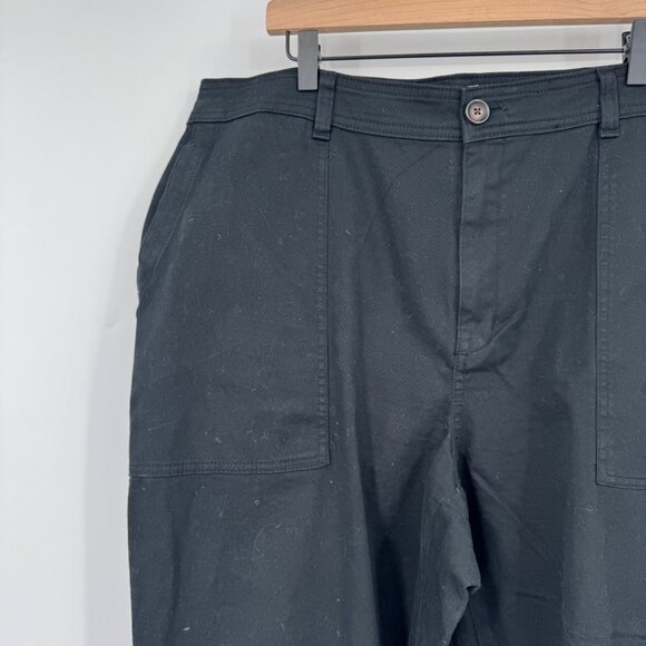 A New Day pants Elastizado stretch cargo style patch pockets back flap pocket Bl - Picture 2 of 9
